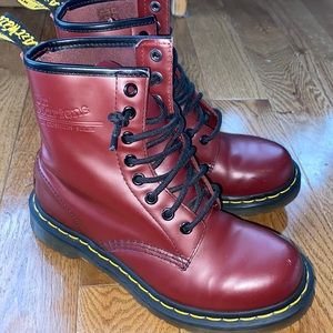 Burgundy Dr Martens. Excellent condition